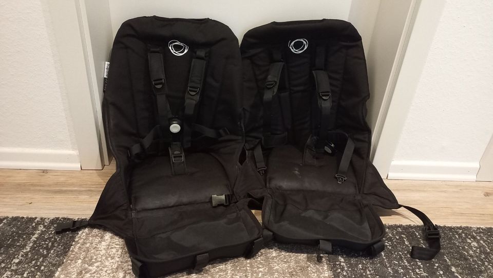 BUGABOO Kinderwagen Duo/DonkeyTwin Petrol/Schwarz + viel Zubehör in Schlüchtern