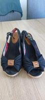 Tom Tailor Sandalen Sandaletten Keilabsatz dunkelblau Gr. 40 Dresden - Trachau Vorschau