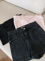 Shorts schwarz 36 + 2 Tops Gr. S Rheinland-Pfalz - Diez Vorschau