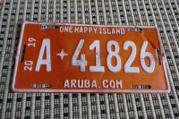 Original Nummernschild Aruba Karibik Orange von 2019 RAR Niedersachsen - Wangerland Vorschau