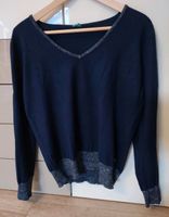 Pullover blau navy silber Glitzer 42 Bayern - Hirschau Vorschau