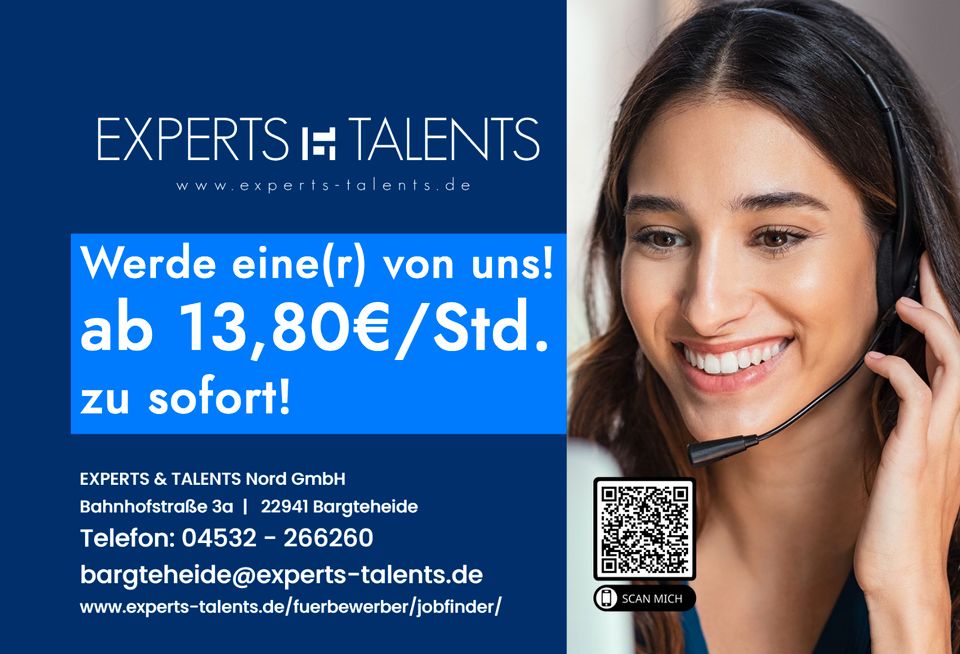 ✅☎️ Kundenberater (m/w/d) ☎️✅in TZ / VZ gesucht in Lübeck