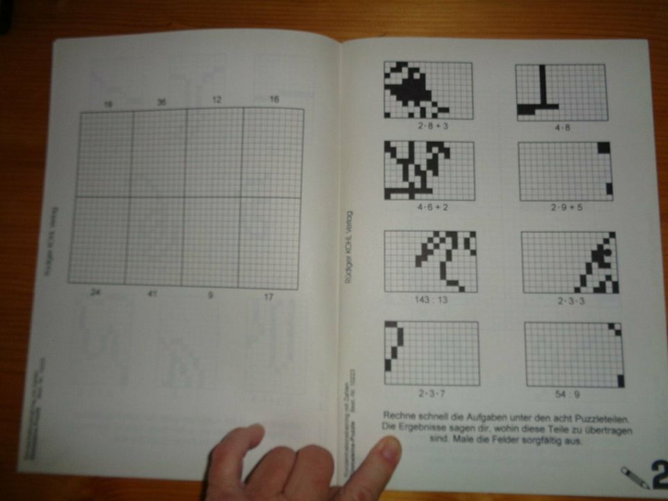 Einmaleins-Puzzle mit Lösungen, Kohl Verlag 1995 in Bad Wörishofen