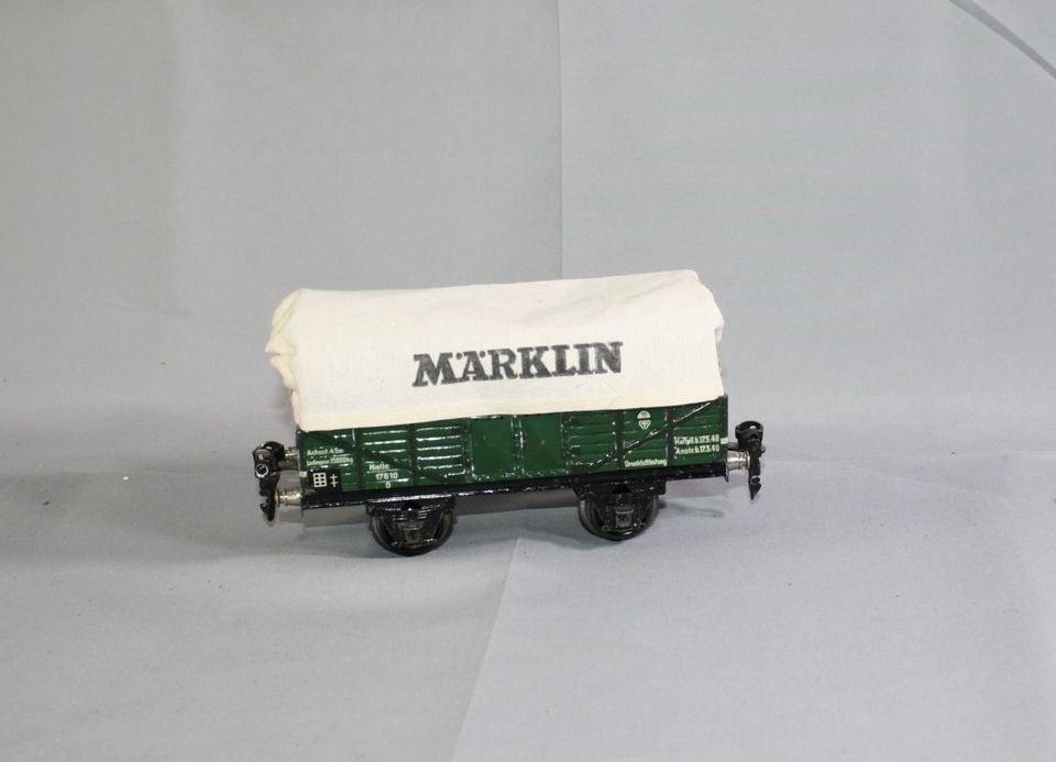 Märklin 1763, Planewagen, grün, 16,5 cm, Spur 0 in Niedernhausen