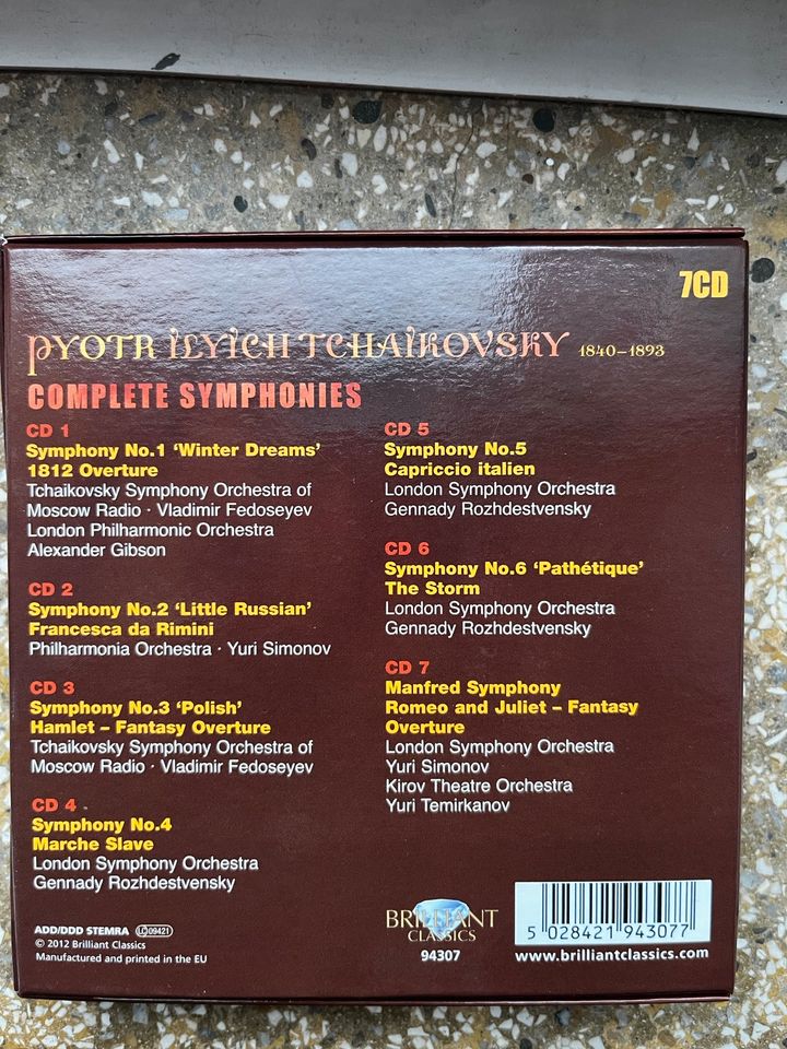 Tschaikowski Sinfonien 7 CD in Düsseldorf