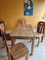 Tisch, Stühle, Echtholz, bequem, ausziehbar, Esszimmer, wohnen Nordrhein-Westfalen - Geilenkirchen Vorschau