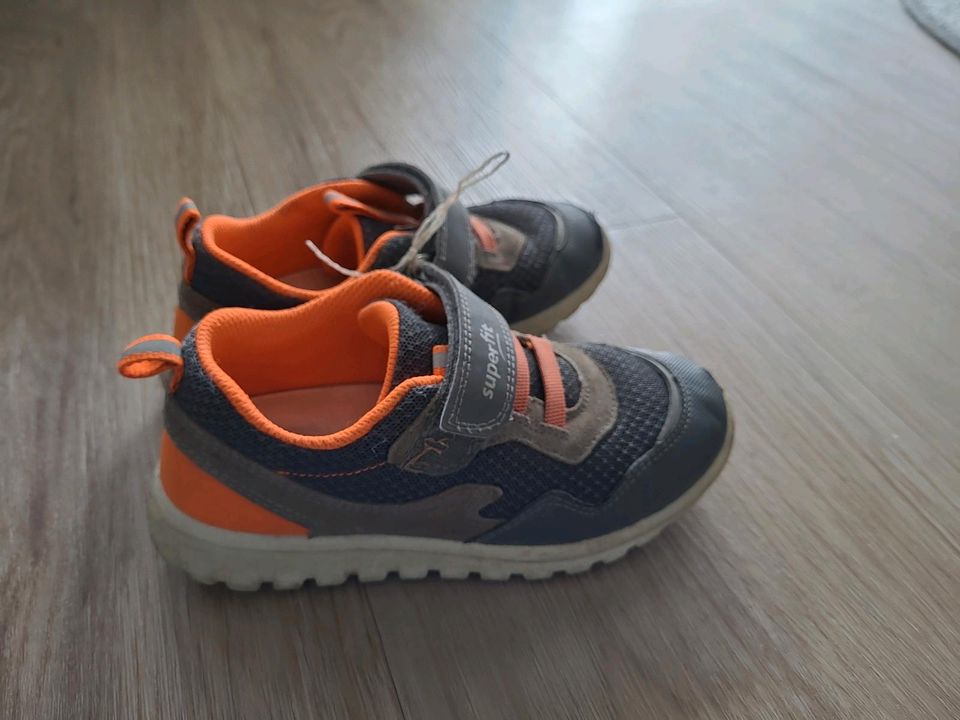 Superfit Schuhe Turnschuhe grau orange Größe 29 in Rheinfelden (Baden)