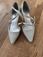 Catwalk silberne Riemchenschuhe Bayern - Wasserburg Vorschau