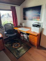 Hülsta Büro komplett Schreibtisch Sideboard und Regale Kirschbaum Hessen - Niedenstein Vorschau