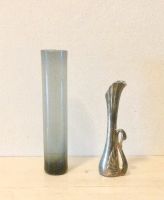 Vintage Rauchglas Vase Schwan silber Midcentury 50 er 60er Bayern - Ustersbach Vorschau