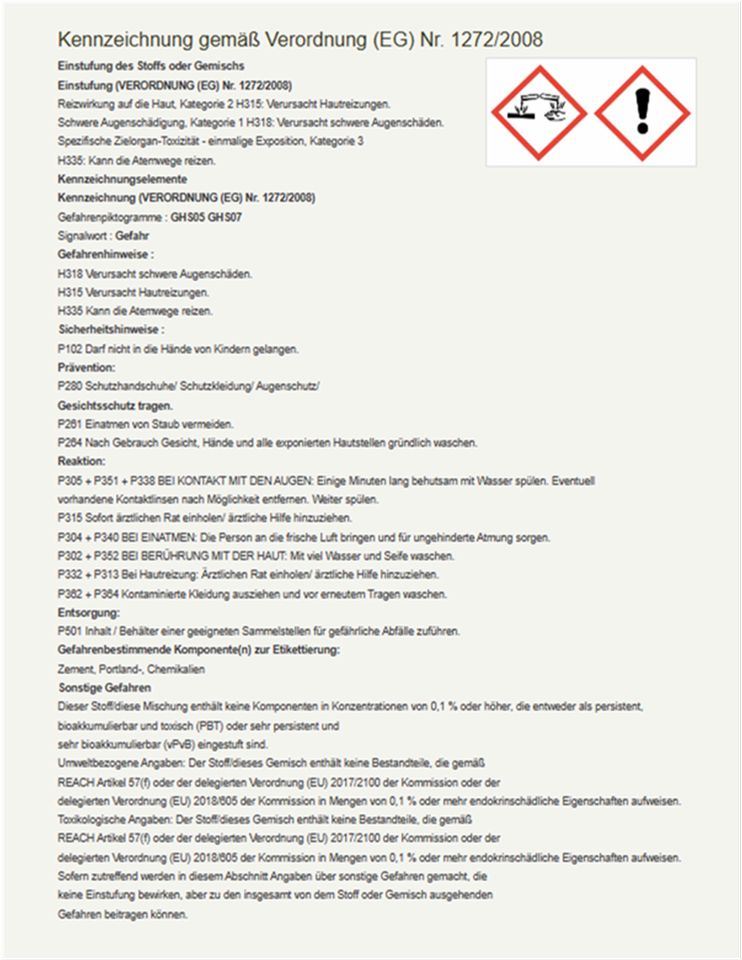 PCI Repaflow USM 42 x 25 kg Quellmörtel in Gräfenhainichen