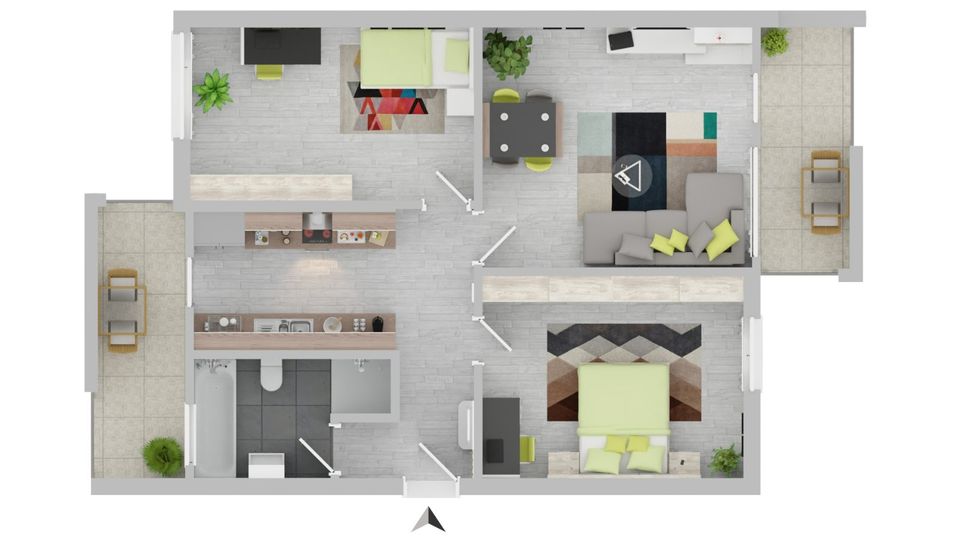 attraktive 3-Raum-Wohnung in Essen-Burgaltendorf mit Weitblick in Essen