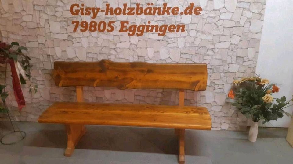 Gartenbank Holzbank mit Gravur große Auswahl in Eggingen