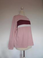 Sweatshirt/Pullover Strukturstoff in rosa mit Streifen in weinrot Hessen - Großenlüder Vorschau