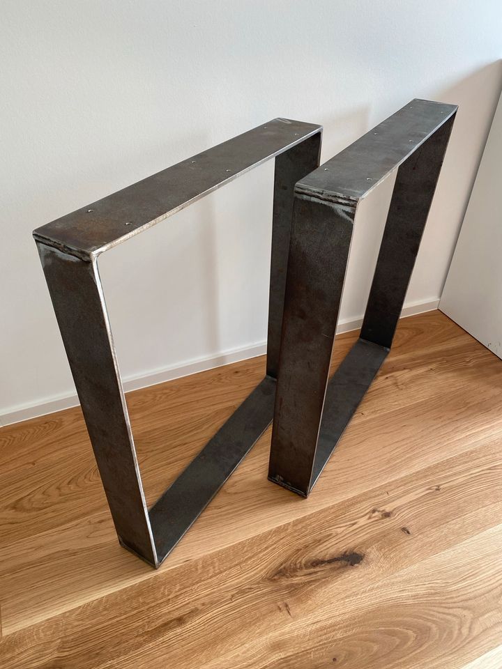 Tischkufen Tischgestell Tischbeine massiv Metall Füße loft design in Worms