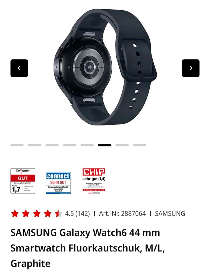 SAMSUNG Galaxy Watch6 44mm Neu Versiegelt in Nersingen