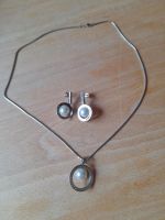 Collier mit Creolen und Perle 925er Silber Neu Baden-Württemberg - Schallstadt Vorschau