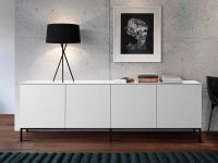 Sideboard Xenia 200cm - Weiß matt lackiert mit Metalluntergestell Schleswig-Holstein - Nahe Vorschau