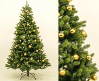 PE Weihnachtsbaum mit goldenen Kugeln 210cm        #KPDI9023goldA Bayern - Jettenbach Vorschau