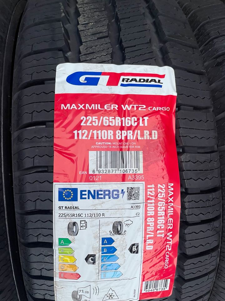 1satz 225/65R16C 112/110R GT-RADIAL WINTER NEU inkl.MONTAGE! in Stockstadt a. Main