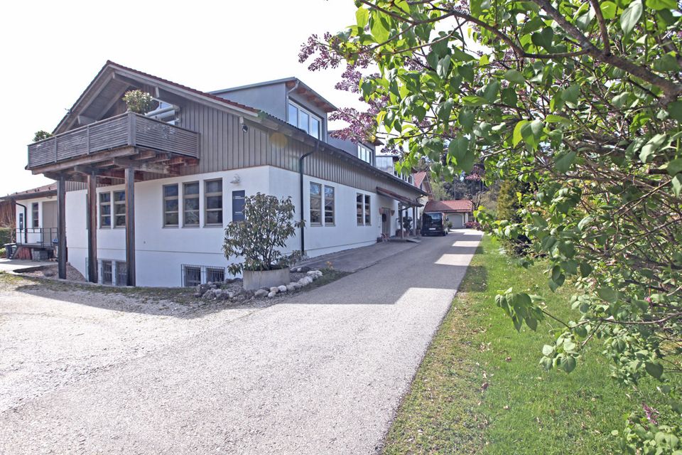 Blick bis zur Kampenwand in Aschau im Chiemgau