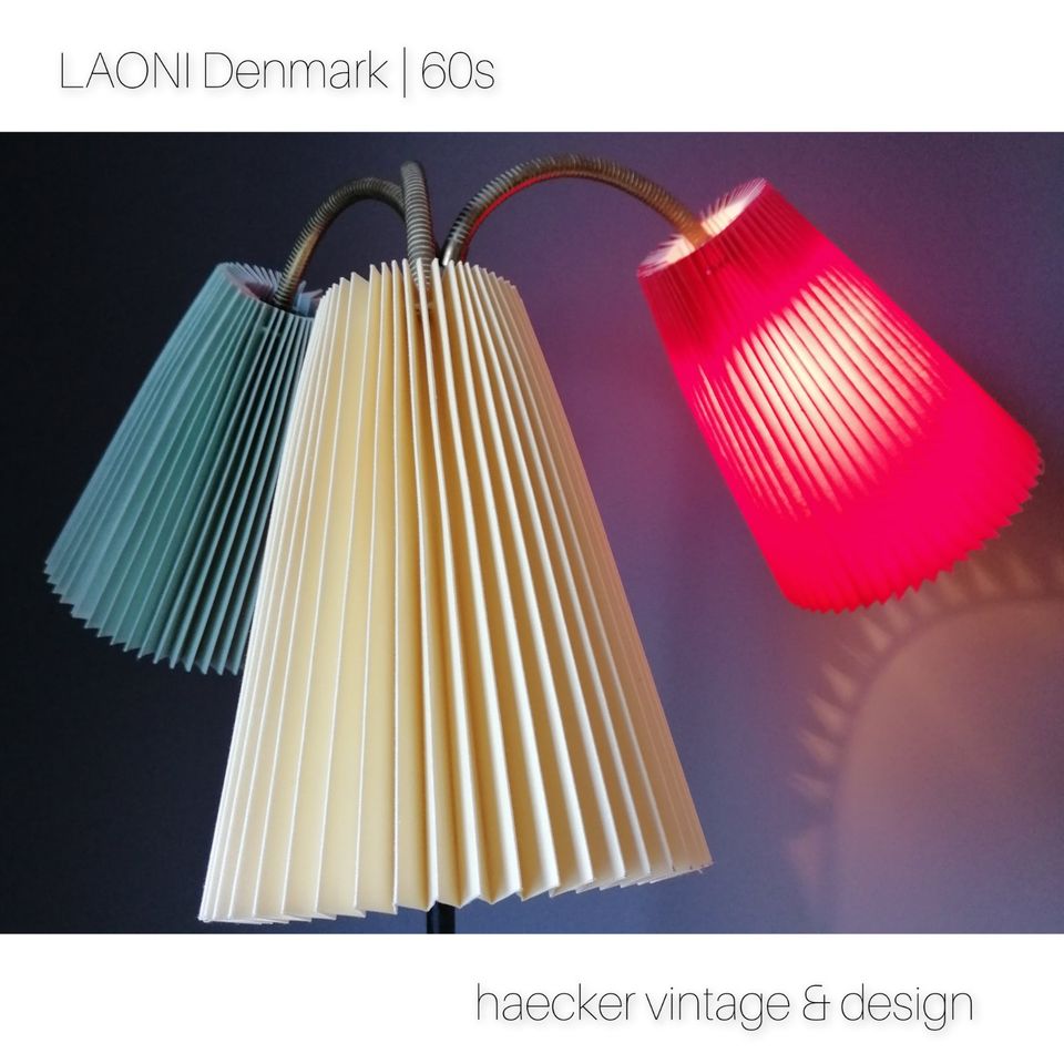 Rockabilly danish design Stehlampe zu mid-century retro 60er 70er in Flensburg