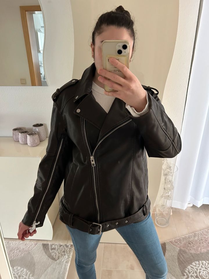 ❤️NEU Zara Lederjacke bikerjacke oversizedjacke jacke ❤️ in Gladbeck