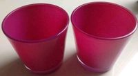 2 Teelichthalter - Kerzenhalter - Glas - Pink - Innenfang Niedersachsen - Zeven Vorschau