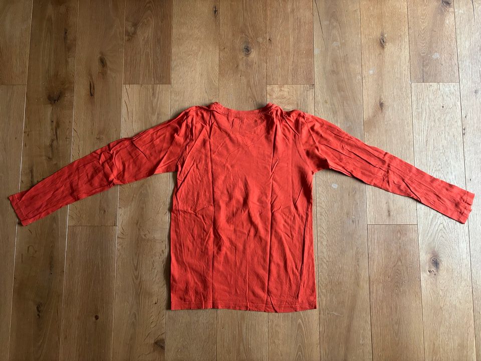 Langarmshirt in Gr. 146/152, rostrot / orange - neuwertig !!! in Eichenau