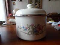 Kochtopf aus Emaille Blumenmotiv Vintage Retro aus den 80igern Hessen - Mühlheim am Main Vorschau