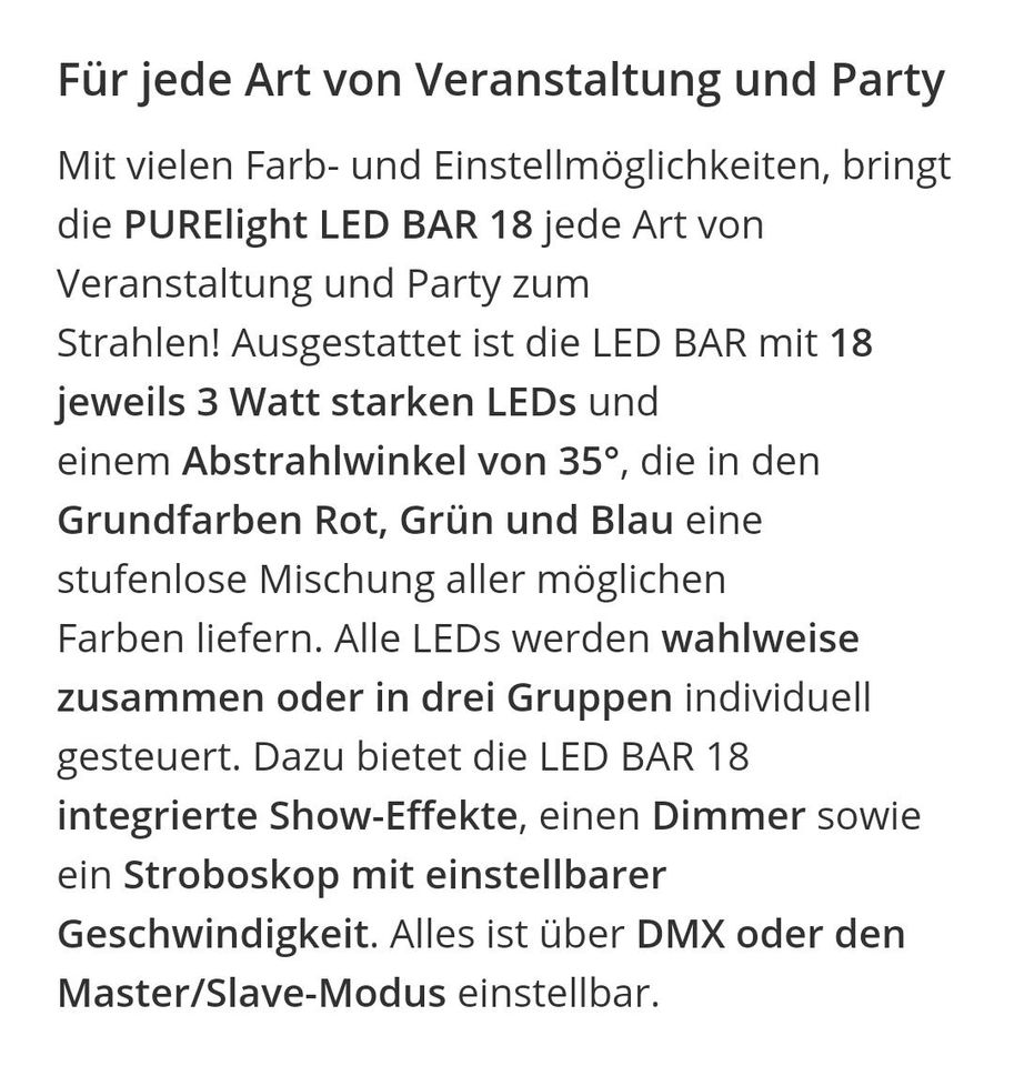 Led Lichtbar in Rheine