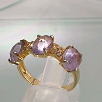 Echter Amethyst Zirkon Damenring ( 925 Silber ) Größe 18,5 Nordrhein-Westfalen - Recklinghausen Vorschau