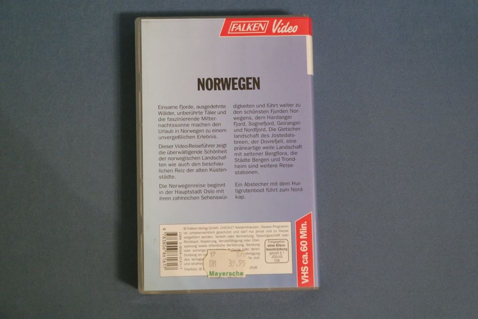 Falken Video, Norwegen, VHS, Videokassette in Brüggen