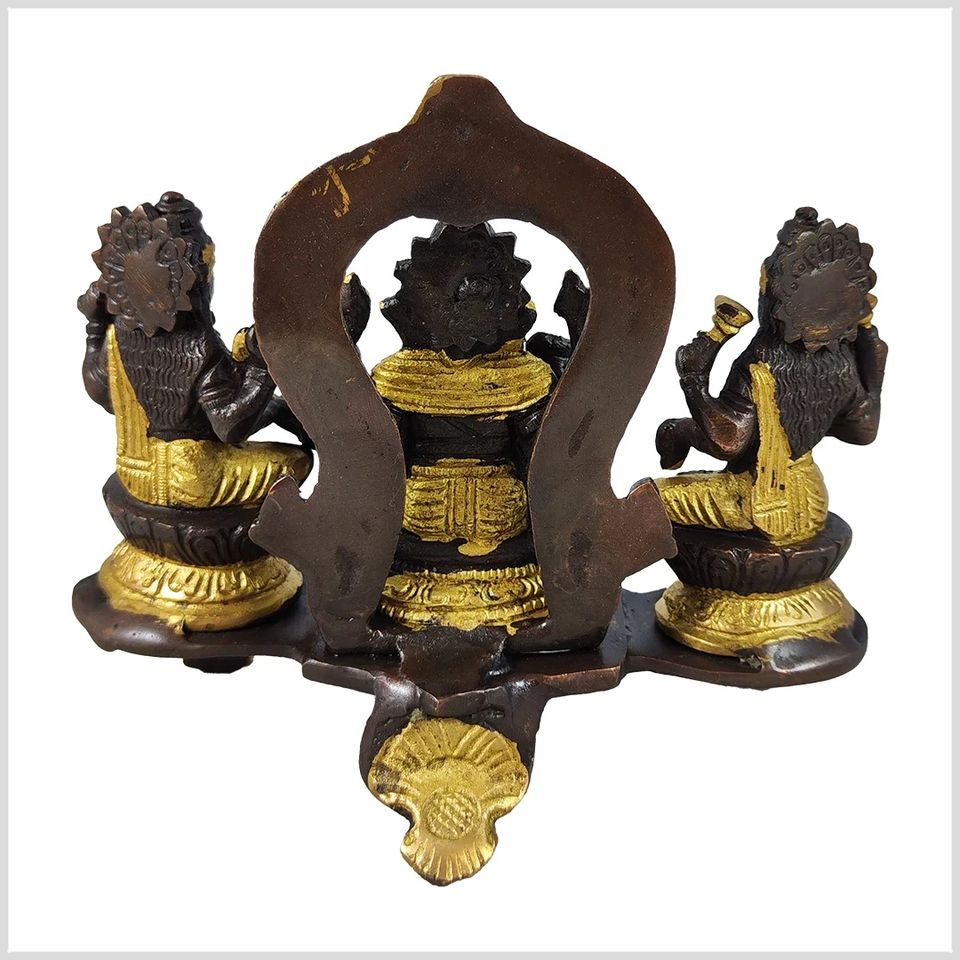 Ganesha, Sarasvati & Lakshmi Messing verkupfert 13,5cm 1,3kg in Hamburg