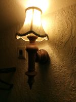 Wandlampen Paar aus Holz mit Stoffschirmchen Niedersachsen - Ebergötzen Vorschau