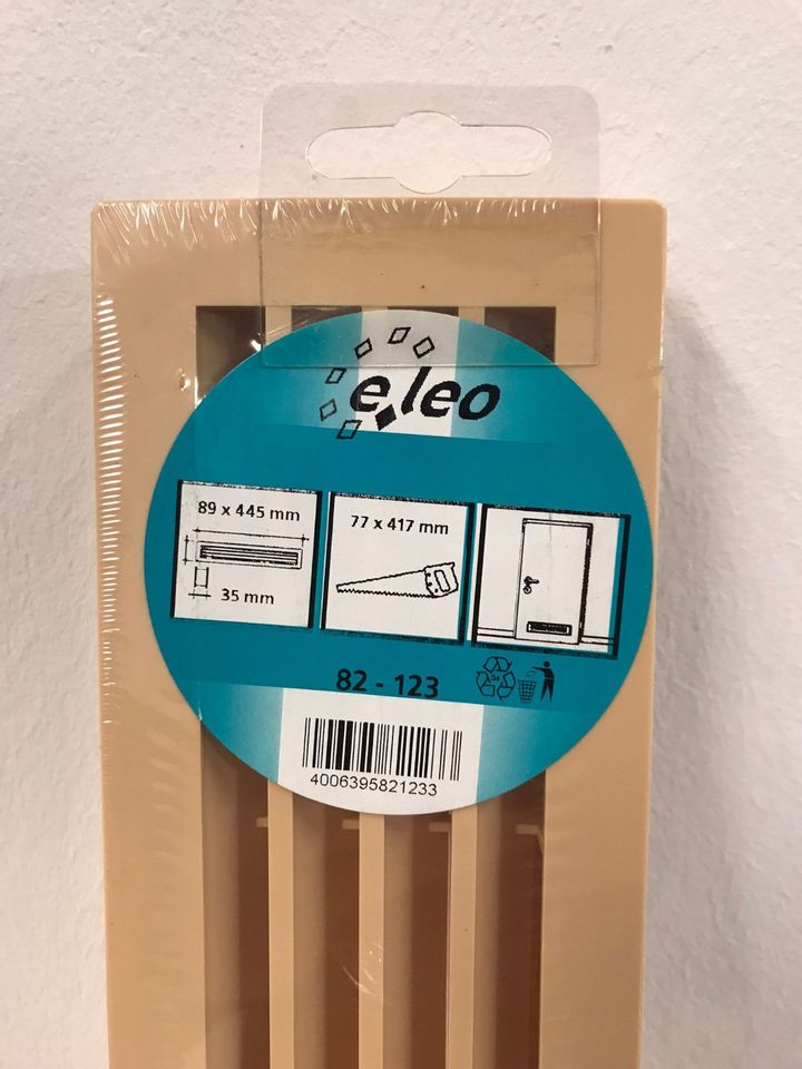 Eleo Türlüftungsgitter Lüftungsgitter beige 89 x 445 mm in Großwallstadt