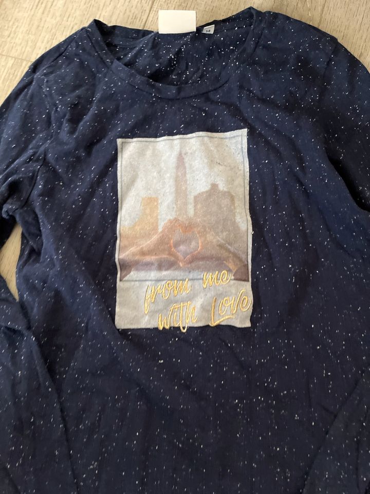 Tom Tailor langarm Shirt für Mädchen in 164, dunkelblau in Friedrichshafen