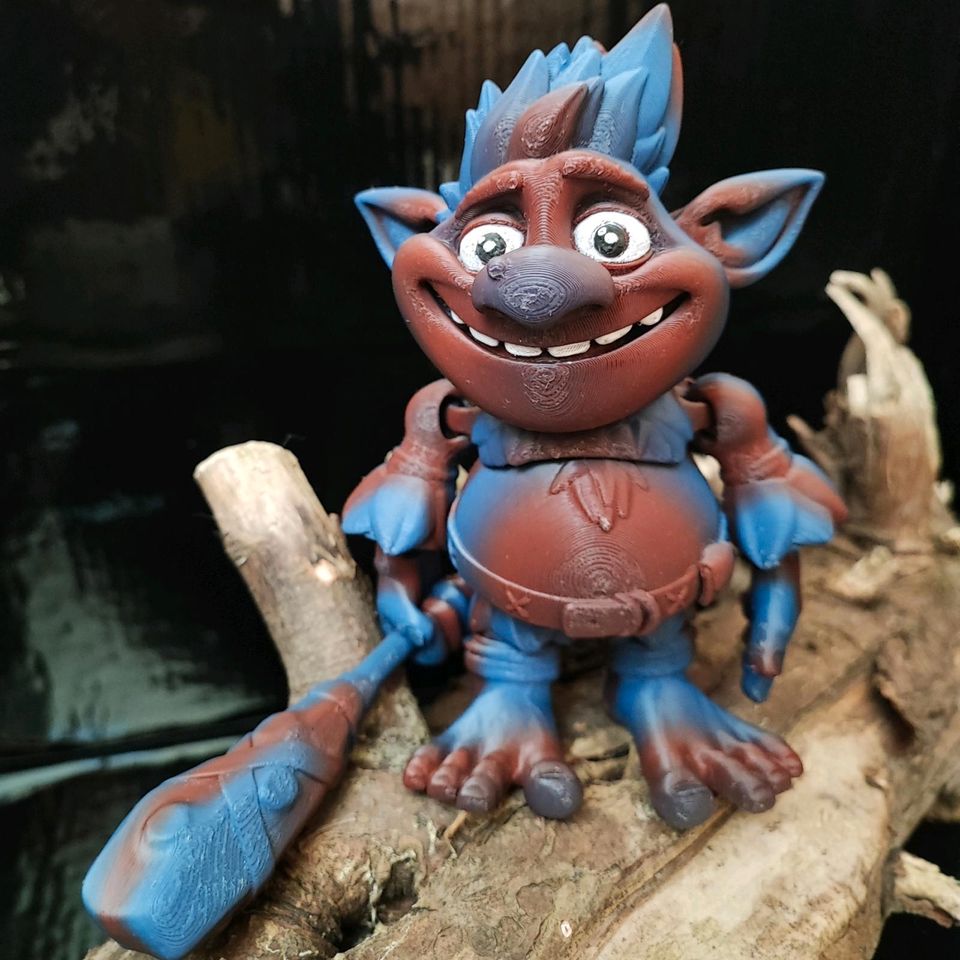 Troll mit Keule 3D Druck Flexi in Herford