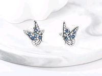 1Paar Schmetterlinge Ohrringe für Kinder 925 Sterling Silber Sachsen-Anhalt - Loitsche-Heinrichsberg Vorschau