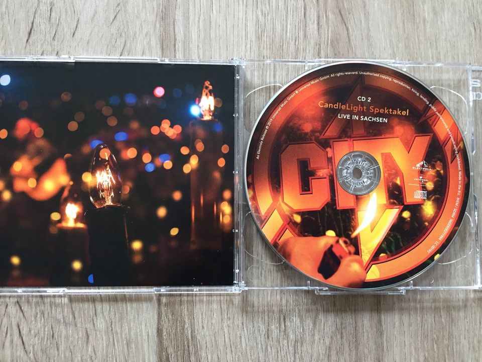 Doppel CD City Candlelight Spektakel Live in Sachsen Ostrock DDR in Hoppegarten