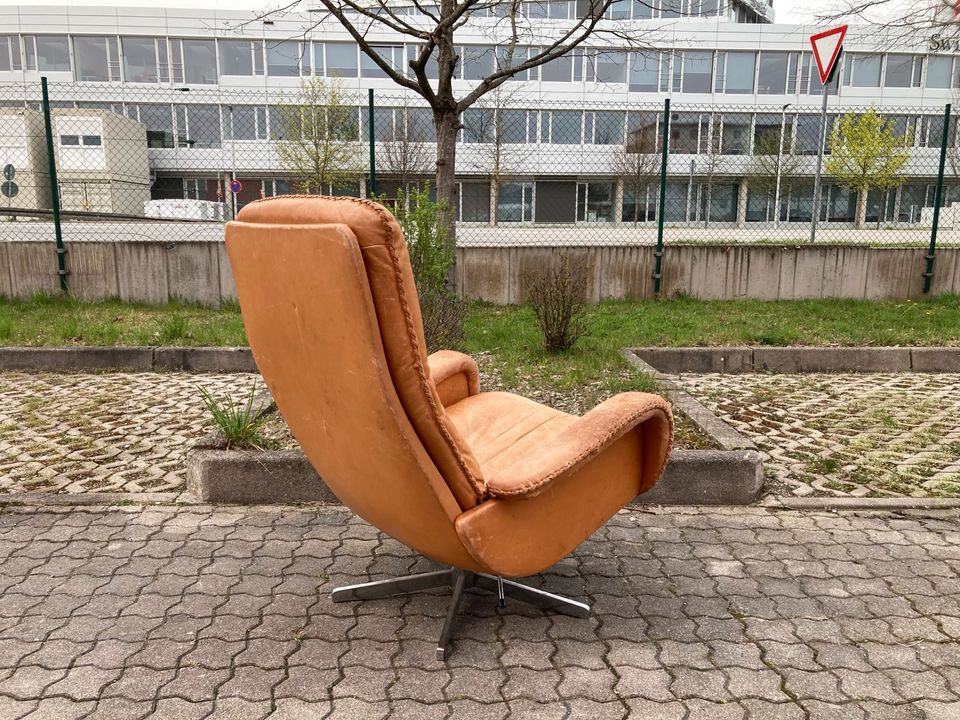 De Sede Ds 51 Vintage Lounge Chair Ledersessel Cognac in München