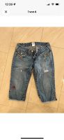 True Religion Jeans Damen Gr.25 3/4Länge Blau mit Stickerei Bayern - Ortenburg Vorschau