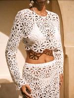 Ibiza Boho Hippie Festival Coachella Kleid Häkel Maxi Rock Crop t Düsseldorf - Hafen Vorschau