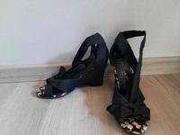 Sommerschuh Sandalen Keil Lascana Gr 36 schwarz binden Hamburg-Mitte - Hamburg Horn Vorschau