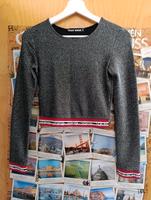 Tally Weijl Glitzer Crop Langarmshirt, Gr. S Hessen - Gießen Vorschau