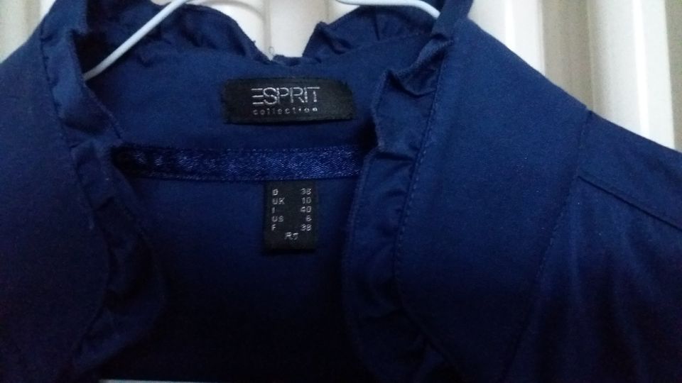 ESPRIT - festliche Bluse in dunkelblau - Gr. 36 in Rohrdorf