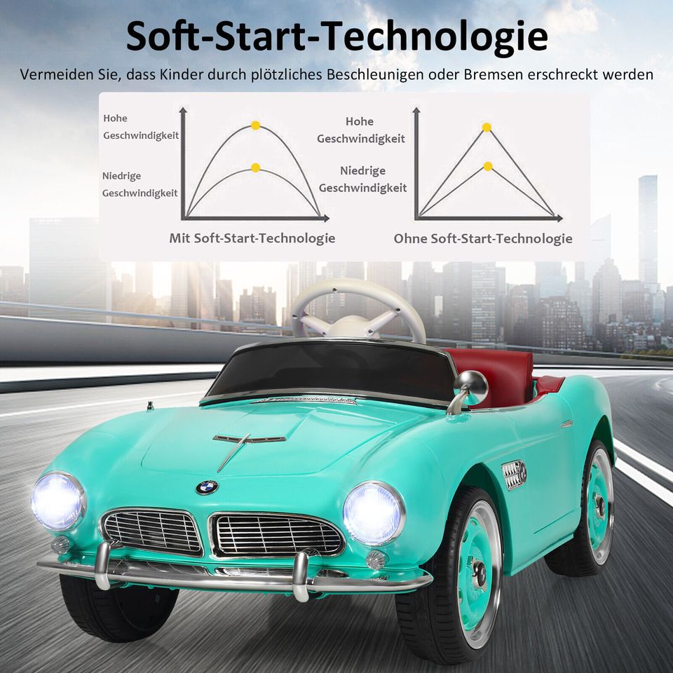 BMW507 Elektro Kinderauto Kinderfahrzeug + Fernbedienung & USB in Weilburg