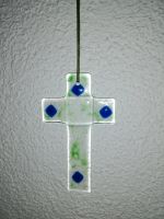 Glas-Kreuz als Geschenk für Taufe / Kommunion / Firmung Bayern - Buchloe Vorschau