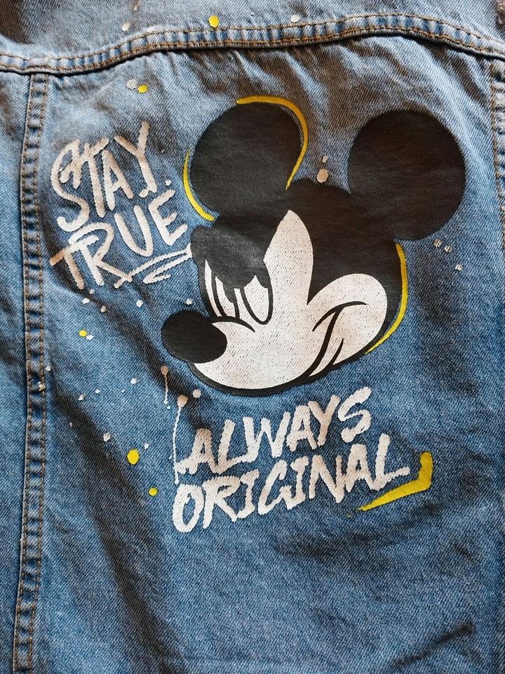 ZARA Disney Mickey Mouse Jeans Jacke neuwertig in Grafenwöhr