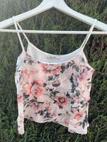 Bershka Top Blumen Top beige bunt Gr. S Altona - Hamburg Lurup Vorschau
